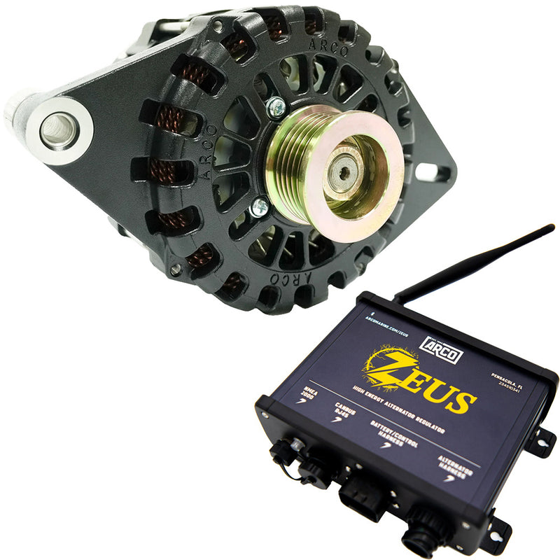 ARCO Zeus A275L 1"-2" Single Foot Alternator w/Isolated Ground, Terminal Block & Zeus High-Energy Alternator Regulator