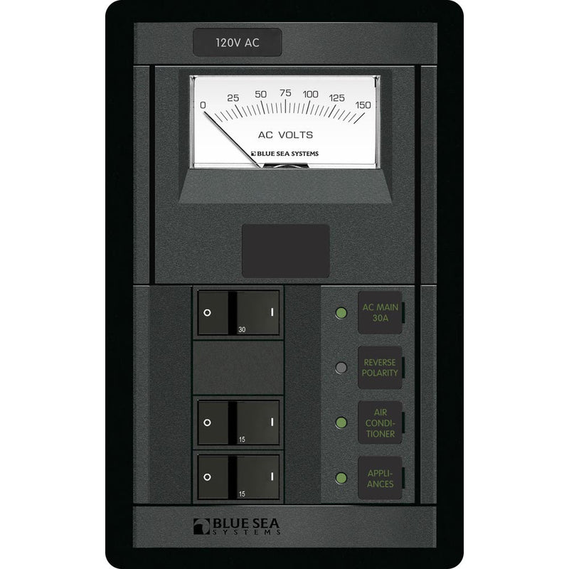 1206 120V AC Main + 2 Positions w/AC Voltmeter