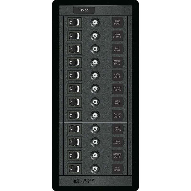 1461 12 Position Circuit Breaker Panel - 12V - 120A