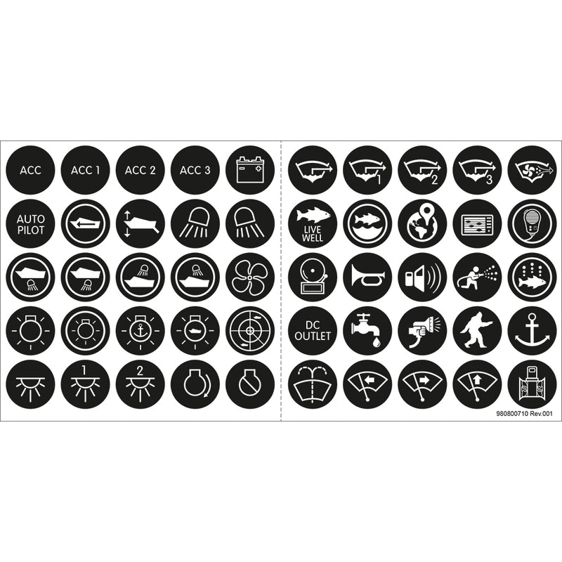 4230 Push Button Switch Label Kit