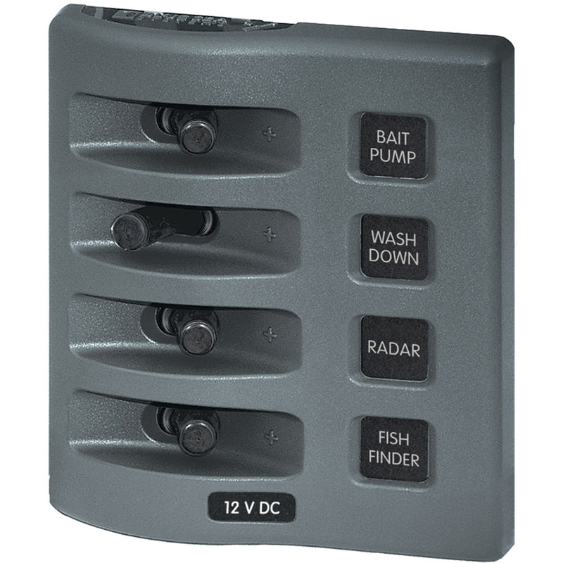 4305 WeatherDeck® 12V DC Waterproof Switch Panel - 4 Posistion