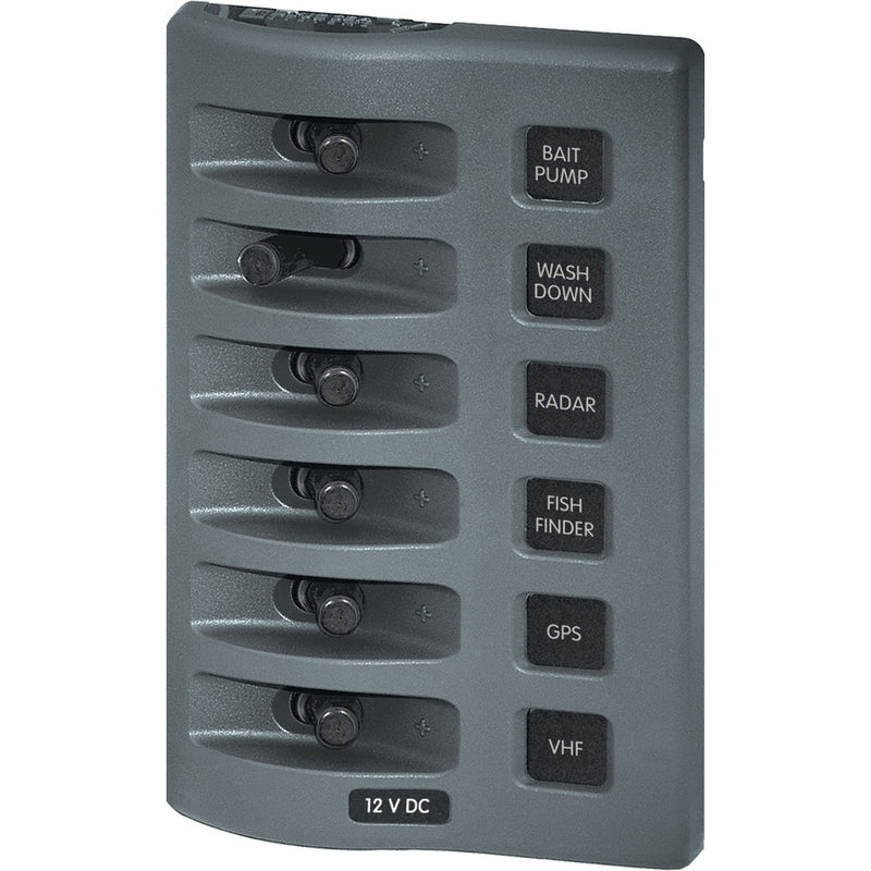 4307 WeatherDeck® 12V DC Waterproof Switch Panel - 6 Position