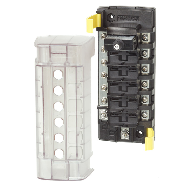 5052 ST CLB Circuit Breaker Block - 6 Position w/Negative Bus