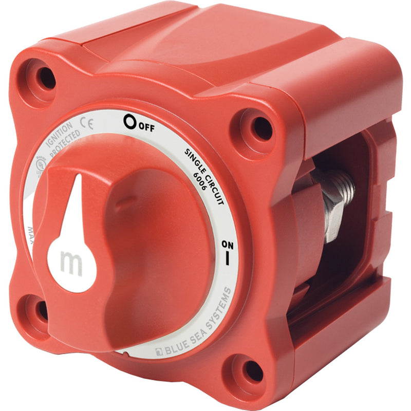 6006 m-Series (Mini) Battery Switch Single Circuit ON/OFF Red