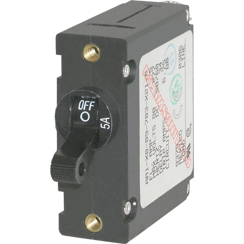 7200 AC / DC Single Pole Magnetic World Circuit Breaker - 5 Amp