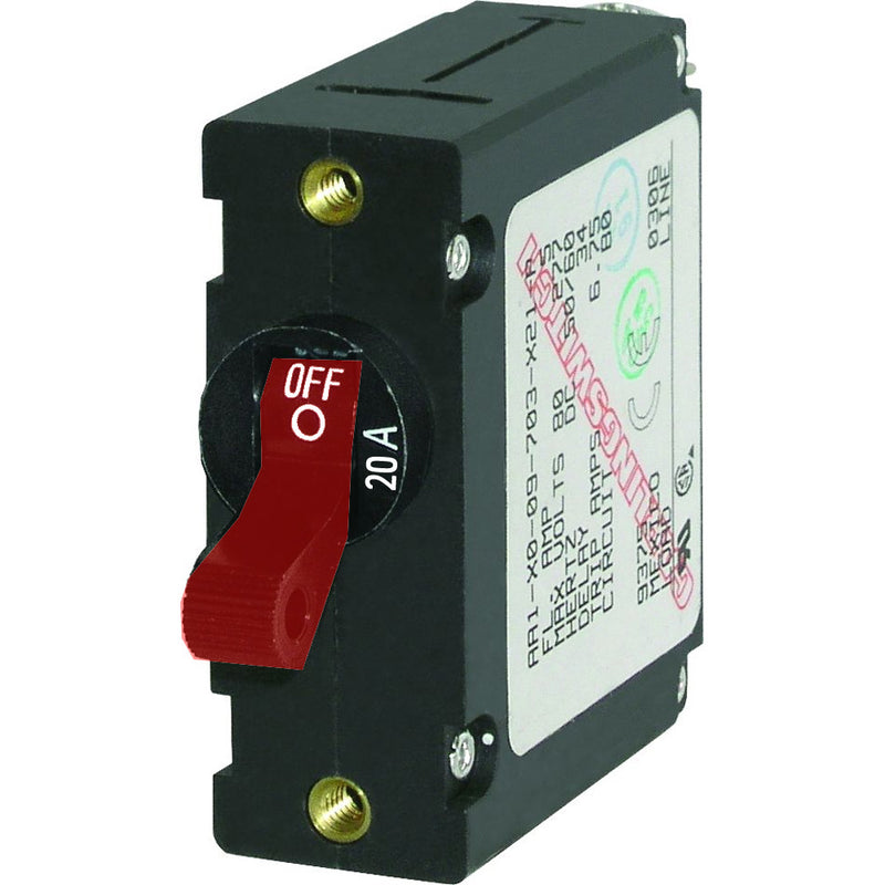 7213 AC / DC Single Pole Magnetic World Circuit Breaker - 20 Amp