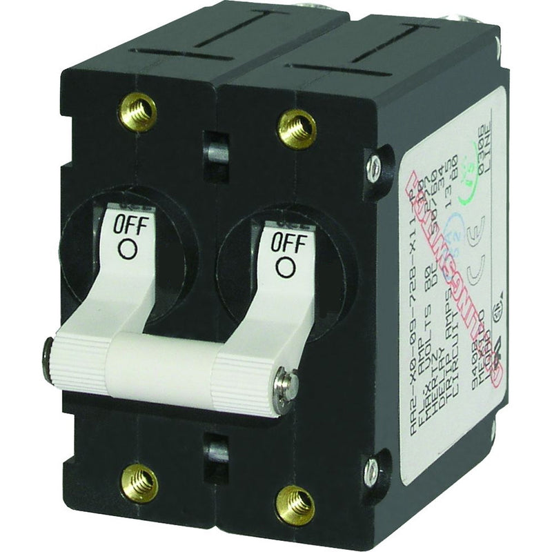 7233 A-Series Double Pole Toggle - 10AMP - White