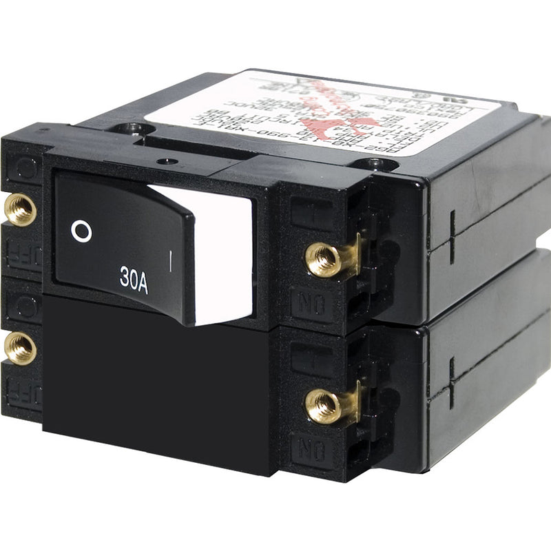 7574 A-Series Raised Rocker Circuit Breaker - Double Pole - 30A