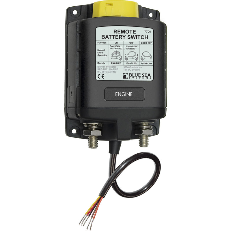 7700 ML-Series Remote Battery Switch w/Manual Control 12VDC