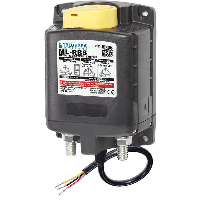 7713 ML-RBS Remote Battery Switch w/Manual Control Release - 12V