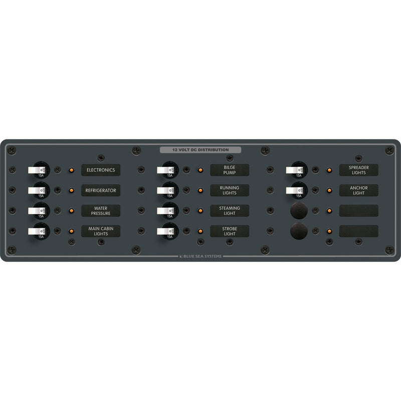 8375 Panel DC 12 Position Horizontal BL