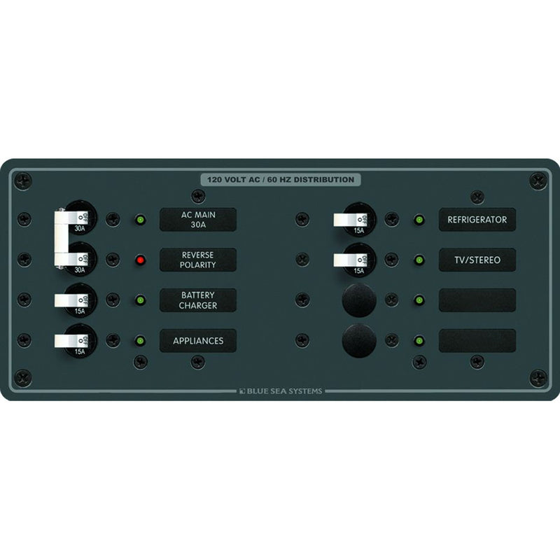 8412 AC Main + 6 Positions - White