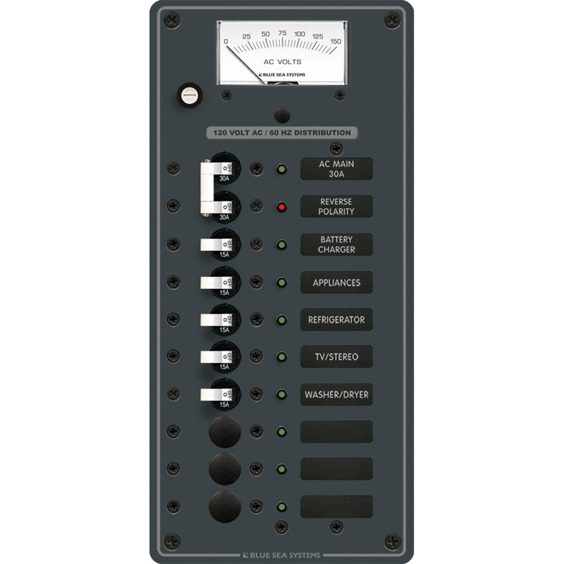 8488 Breaker Panel - AC Main + 8 Positions - White