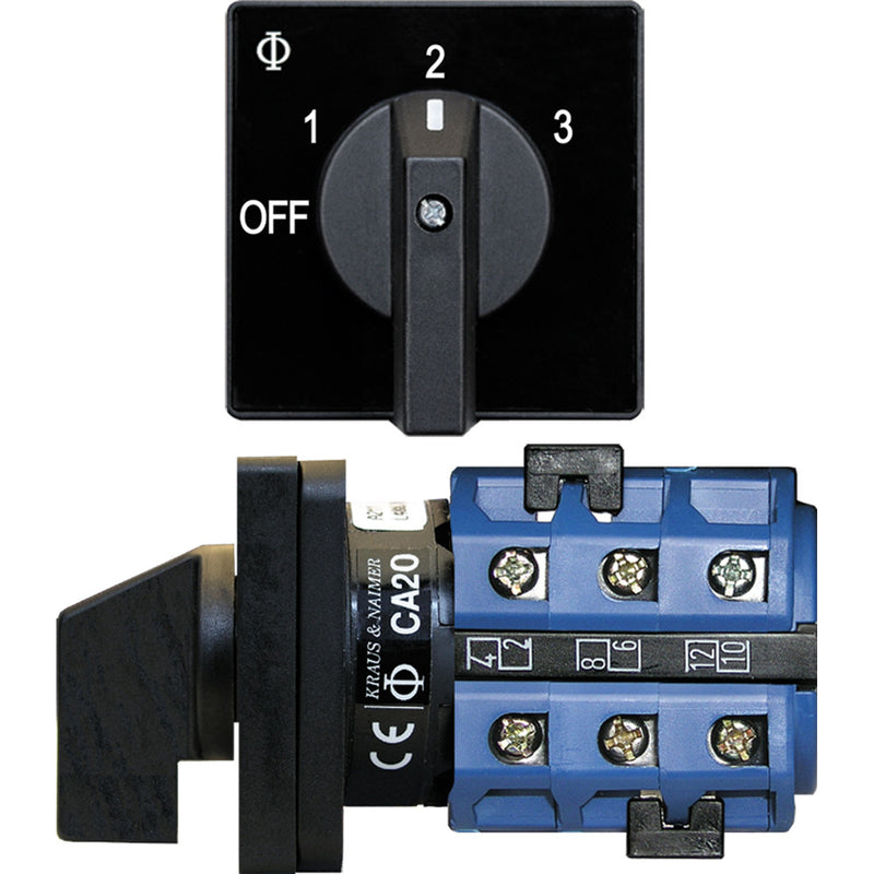 9010 Switch, AV 120VAC 32A OFF +3 Positions