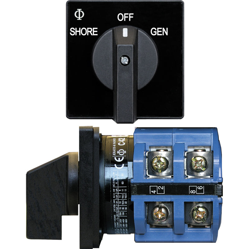 9011 Switch, AV 120VAC 65A OFF +2 Positions