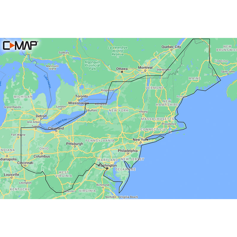 M-NA-Y213-MS US Lakes East REVEAL™ Inland Chart