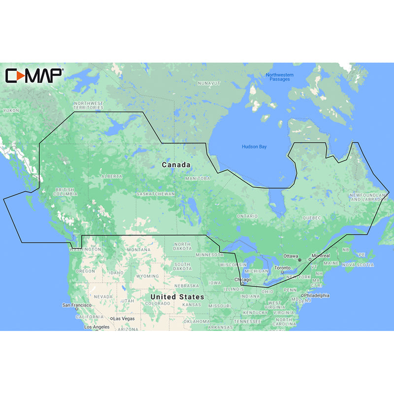 M-NA-Y216-MS Canada Lakes REVEAL™ Inland Chart