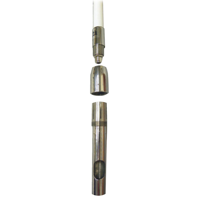 1129-VW-S 8' VHF Antenna - 6dB Gain - White