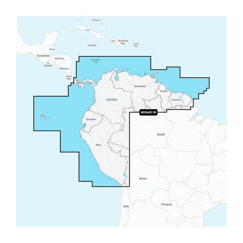 Garmin Navionics+™ NSSA011R South America (North)