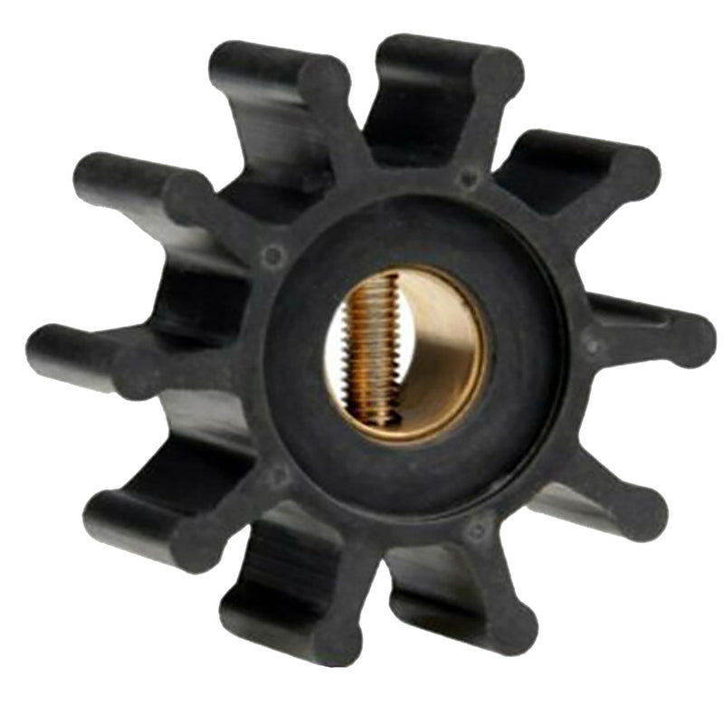 Jabsco Impeller Kit - Neoprene - 10 Blade - 2" Diameter x 7/8" Wide - Slotted Shaft Pin Drive - Brass Insert - 15/32" Shaft Diameter