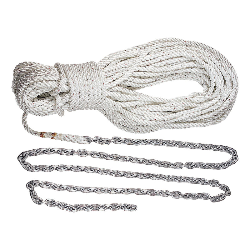 Lewmar Anchor Rode 20’ 5/16” G4 Chain w/300’ 5/8” Rope w/Shackle
