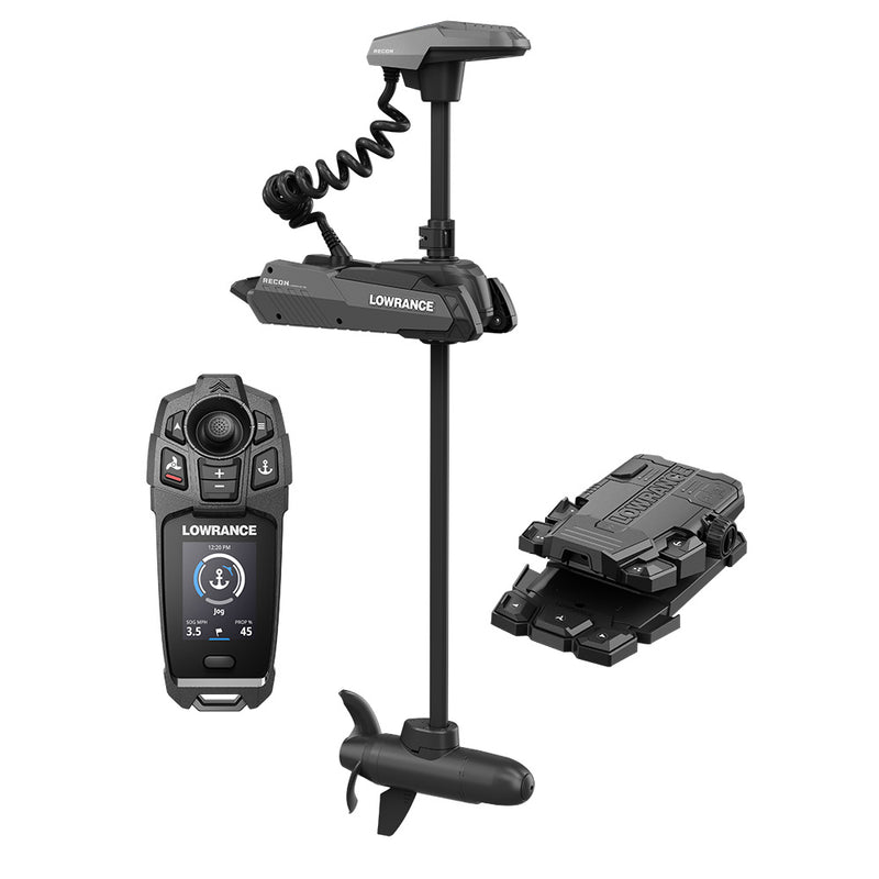 Lowrance Recon™ FW 48" Trolling Motor - Includes Freesteer Joystick Remote, Wireless Foot Pedal & HDI Nosecone