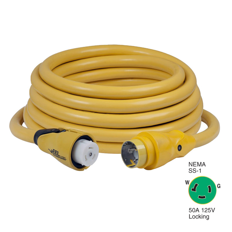 CS503-50 EEL 50A 125V Shore Power Cordset - 50' - Yellow