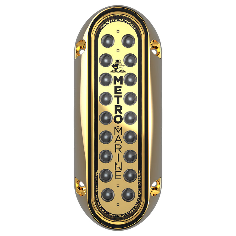 Metro Marine High-Output Elongated Vertical Mount Light w/Intelligent Monochromatic LED's - Blue, 90° Beam