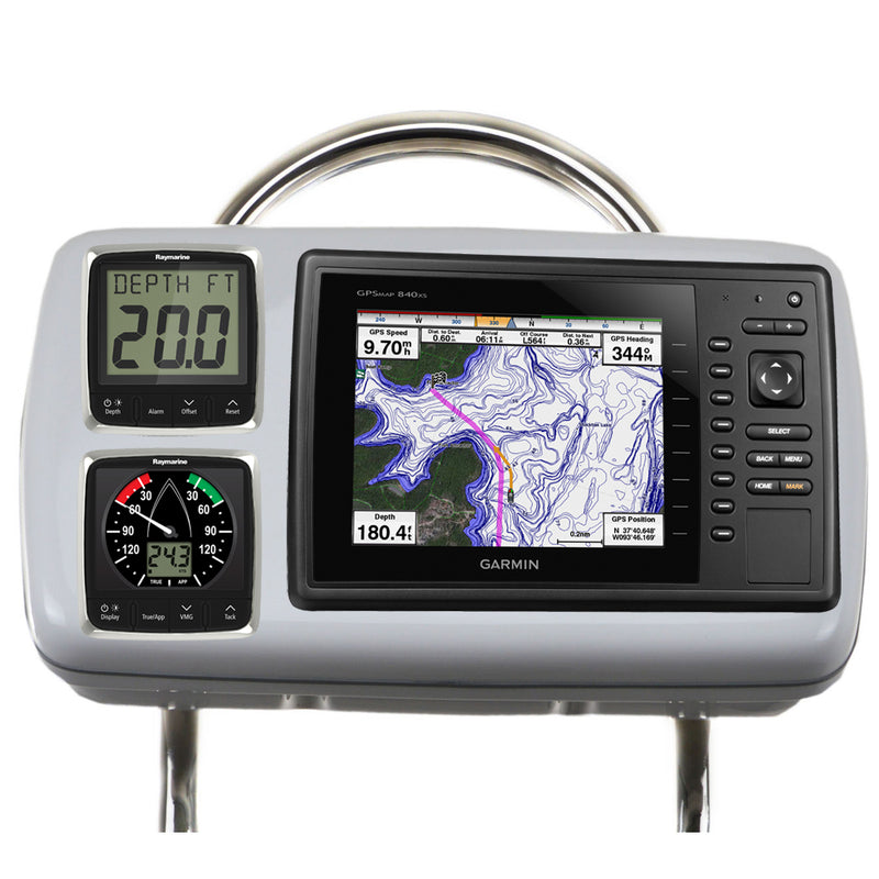 GP2088 SystemPod Pre-Cut f/Garmin 820/820xs/840xs & 2 Instruments f/12" Wide Guard
