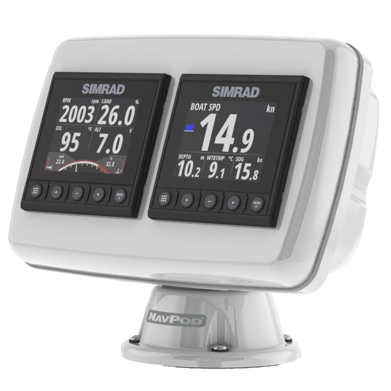 PP4503 PowerPod Pre-Cut f/2-Simrad IS42/B&G Triton²/AP44 Square Hole Instruments