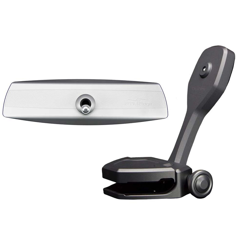 PTM Watersports Mirror/Bracket Kit w/VR-140 Elite Mirror & ZXR-360 (Titanium Grey)