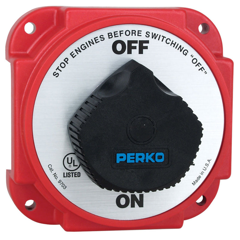 9703DP Heavy Duty Battery Disconnect Switch w/ Alternator Field Disconnect