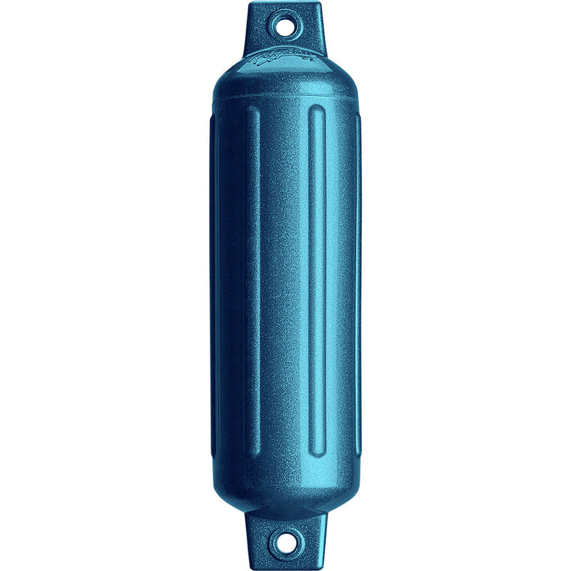 Polyform G-2 Twin Eye Fender 4.5" x 15.5" - Metallic Blue
