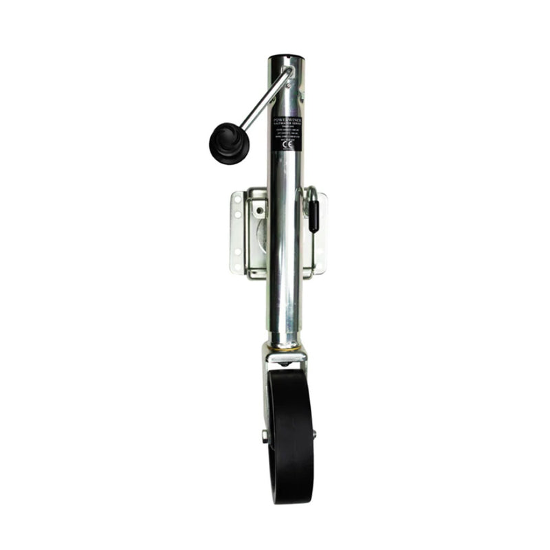 Powerwinch Saltwater Series Jack - 1500lb, Weld-On, Single Wheel, Zinc 500+ HR Salt Spray