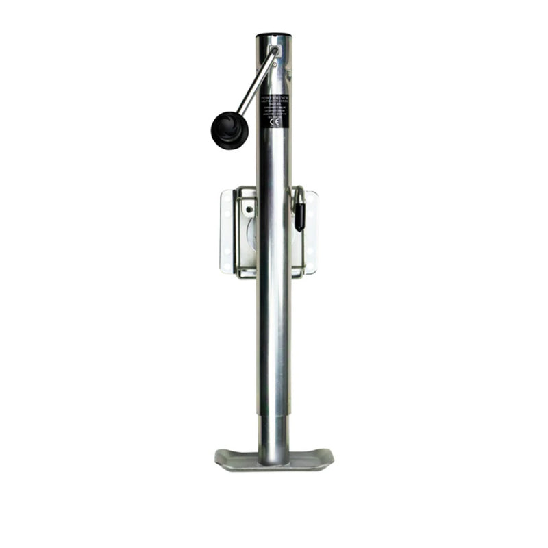Powerwinch Saltwater Series Jack - 2500lb, Weld-On, Flat Plate, Zinc 500+ HR Salt Spray