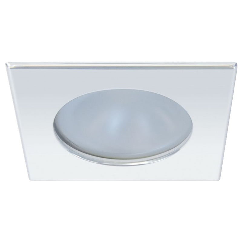 Quick Blake XP Downlight LED - 6W, IP66, Spring Mounted - Square Stainless Bezel, Round Daylight Light