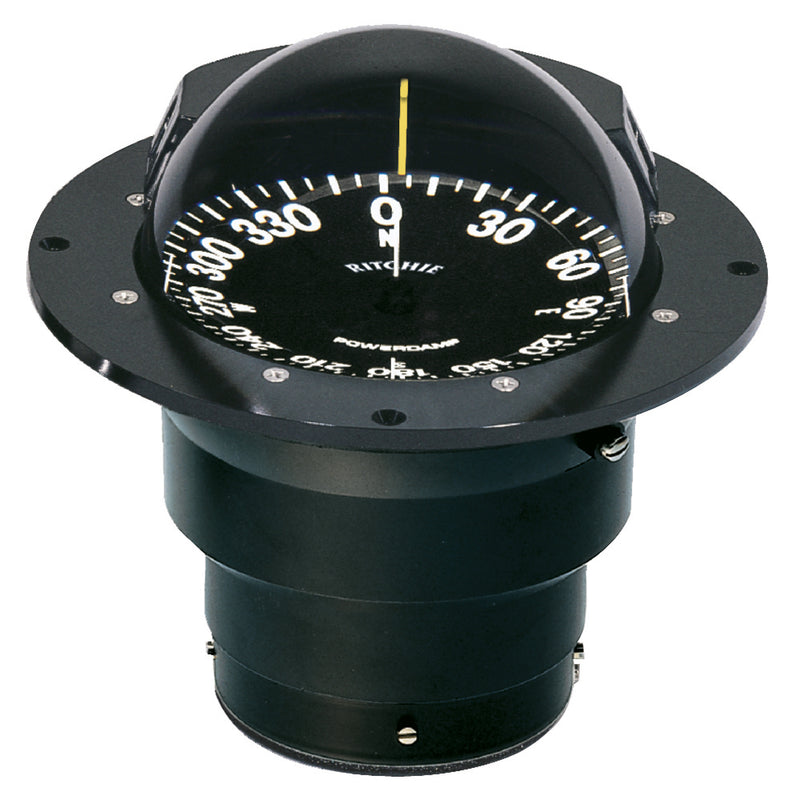 FB-500 Globemaster Compass - Flush Mount - Black - 12V - 5 Degree Card
