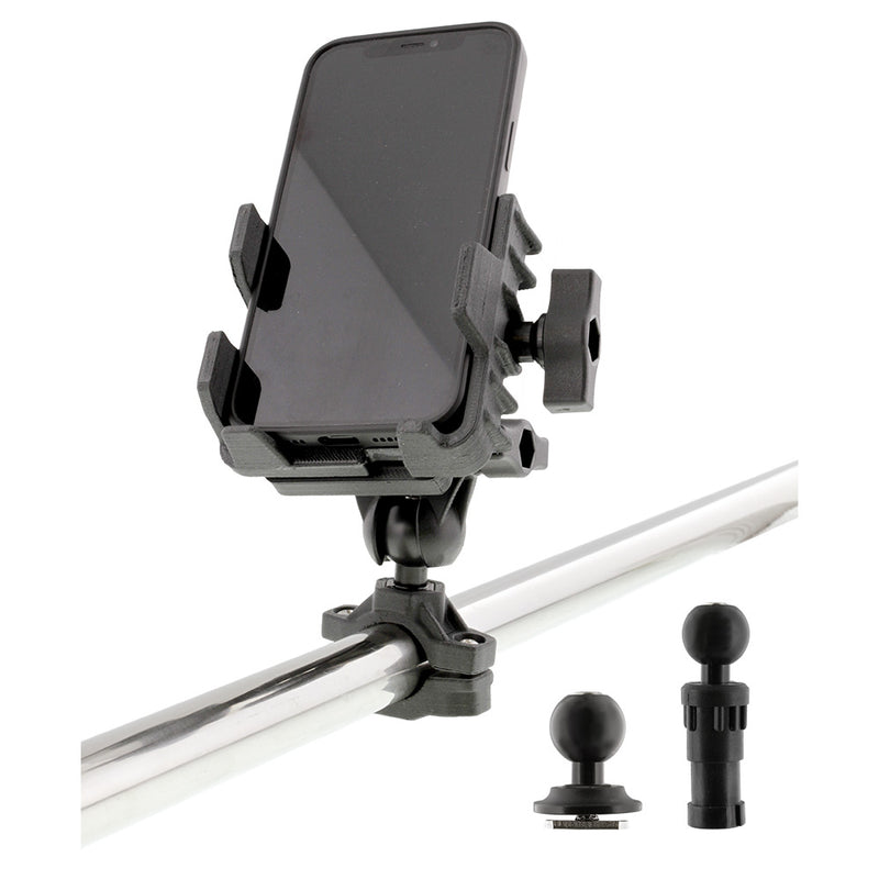 0139 Phone Holder w/Post, Track & Rail Mounts