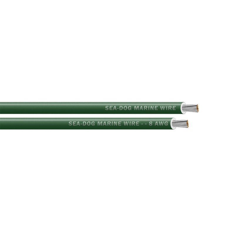 Sea-Dog 8 AWG Green Primary Wire - 100'