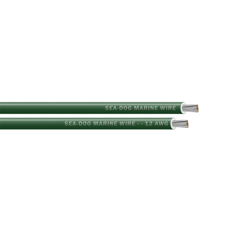 Sea-Dog 12 AWG Green Primary Wire - 400'