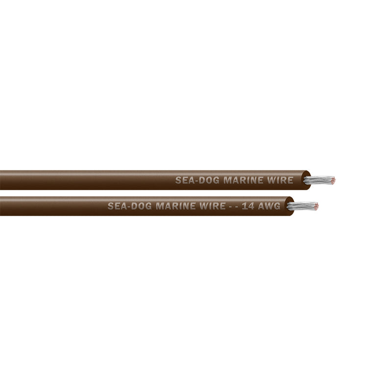 Sea-Dog 14 AWG Brown Primary Wire - 25'