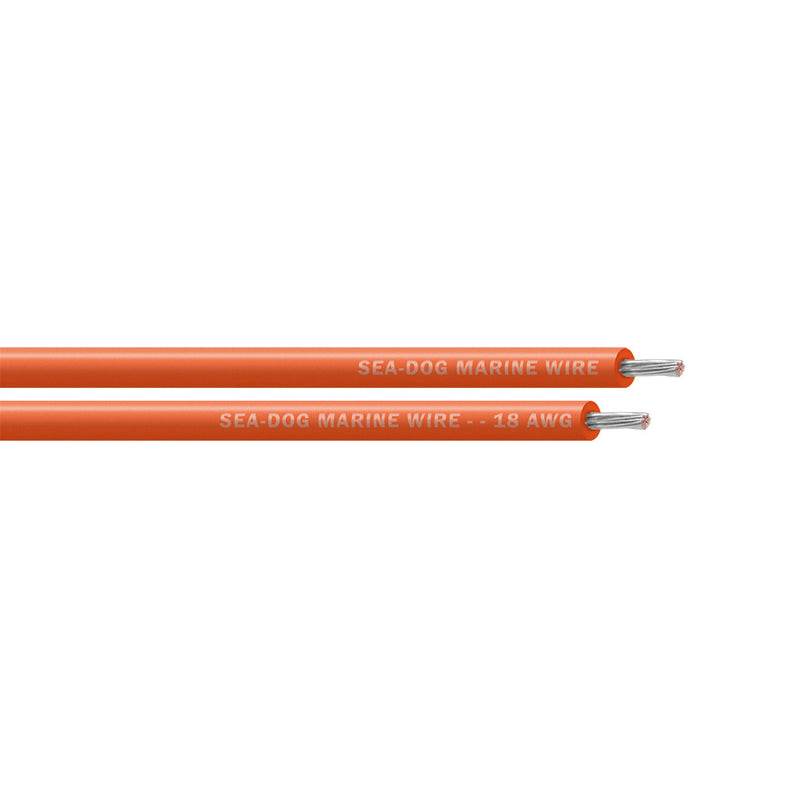 Sea-Dog 18 AWG Orange Primary Wire - 500'