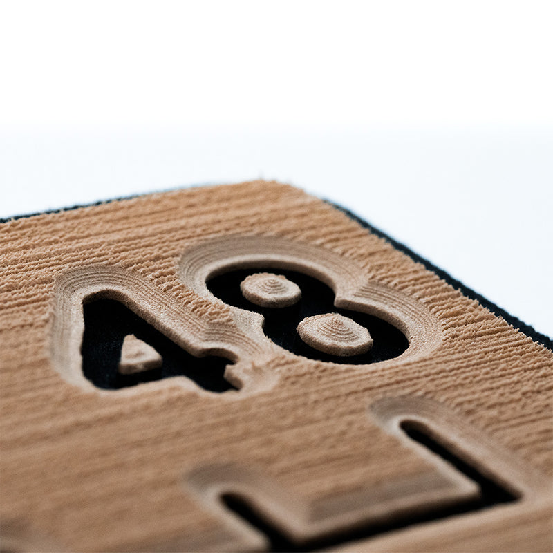 SeaDek 48” Routed Ruler - 6mm - Brushed Texture - Mocha/Black