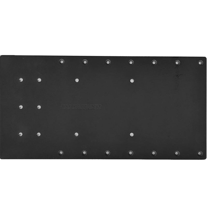 Sea Brackets 20" Straight Trolling Motor Plate f/Minn Kota Quest - Black
