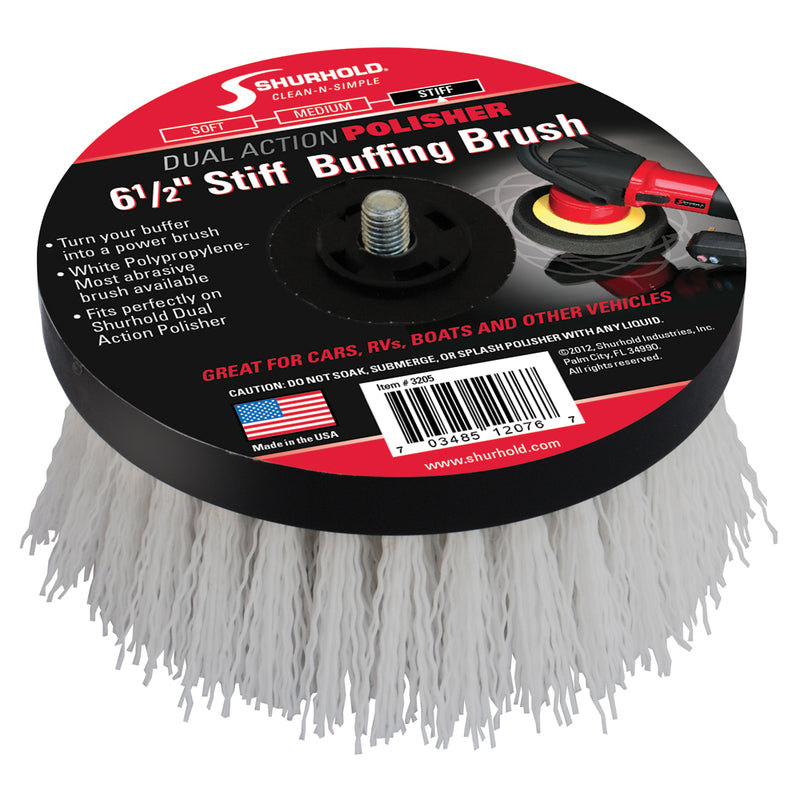 Shurhold 6-½" Stiff Brush f/Dual Action Polisher