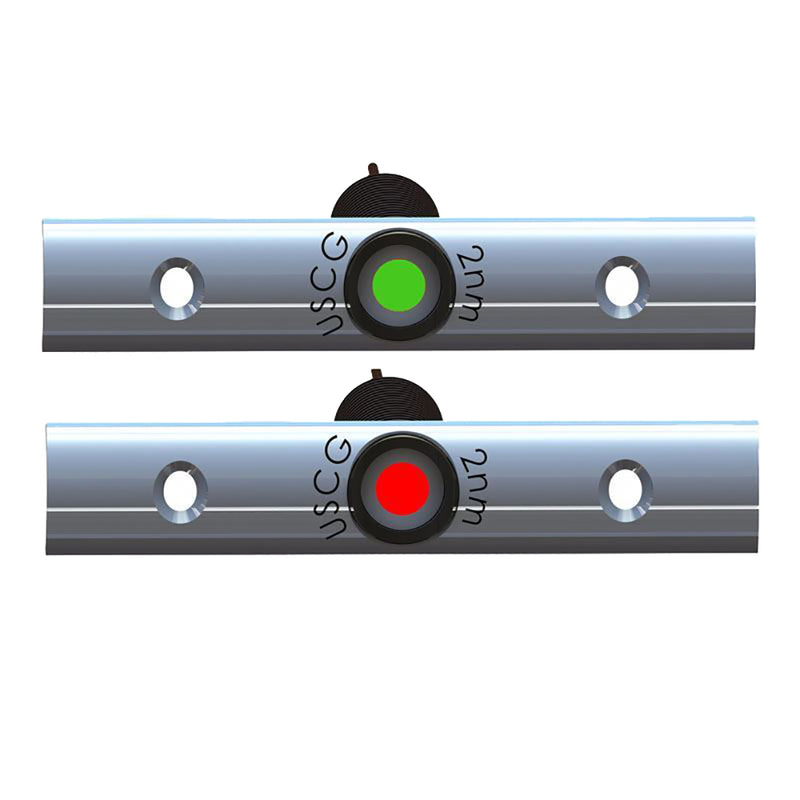 TACO Rub Rail Mounted LED Navigation Light Set - 4" w/Deutsch Plug Port & Starboard