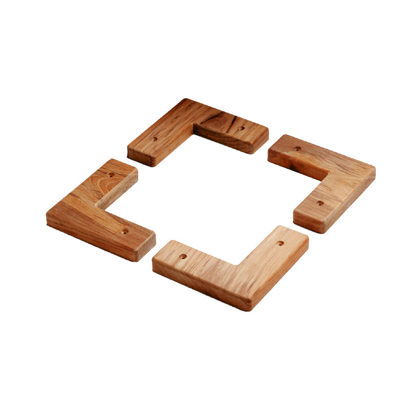 Whitecap Teak Cooler/Box Chocks - 4 Pack