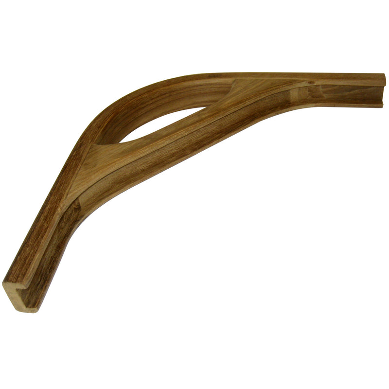 Whitecap Teak Track Corner w/Hand Hold Molding - 3/4"