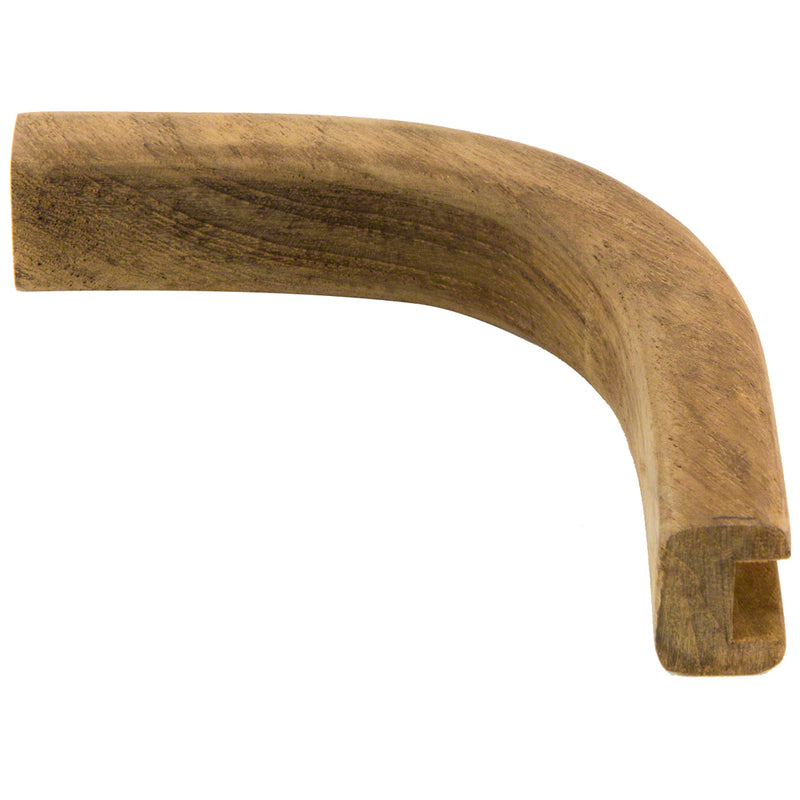 Whitecap Teak Track Inside Corner Molding - 1/2"