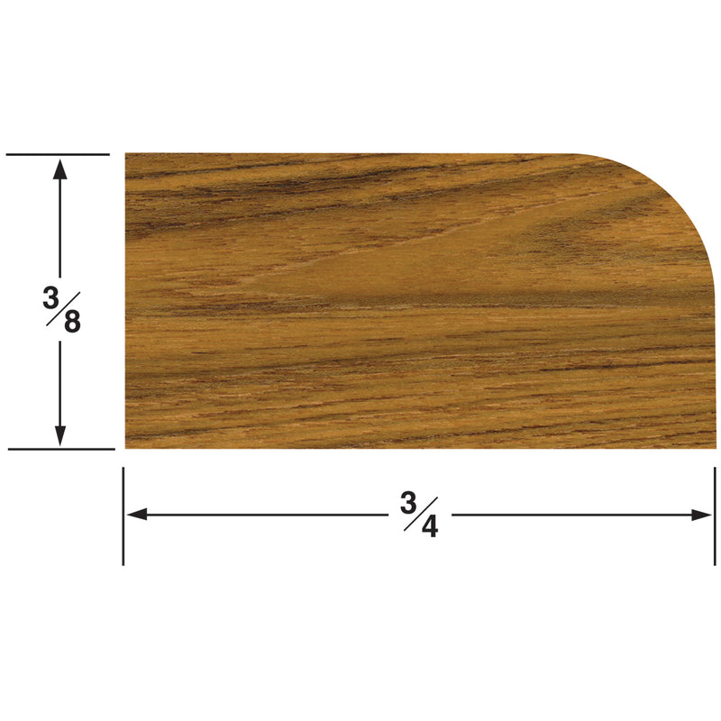 Whitecap Teak Stop Molding Large - 5'